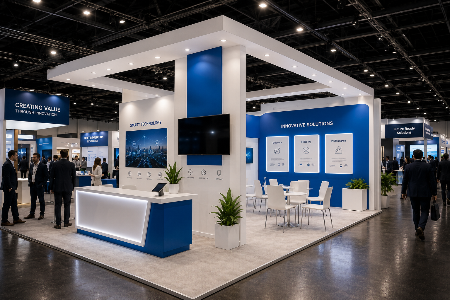 Professional exhibition booth fabrication